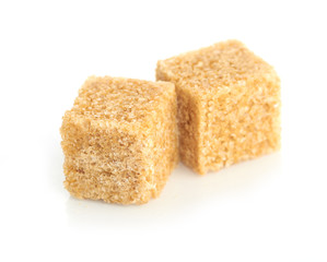 Brown cane sugar cubes