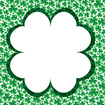 Card with clover, vercor