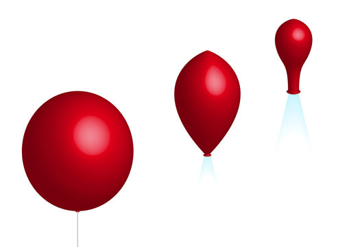 three balloons