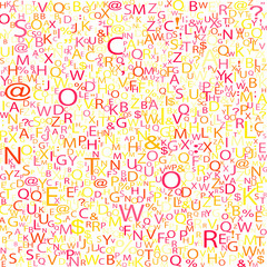 Alphabet background, vector