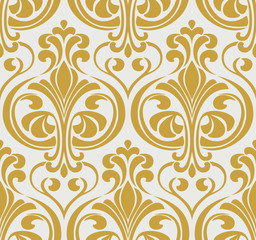 Vintage seamless baroque pattern