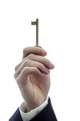 Man holding a key