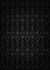 Black abstract floral texture