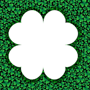 Card with clover, vercor