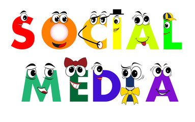 Social Media characters - network, vector