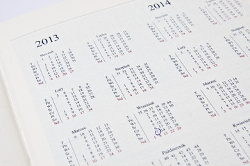 Kalendarz 2013 - obrazy, fototapety, plakaty