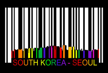 South Korea Seoul, vector