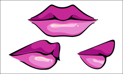 Hot Sensual Mouth, vector
