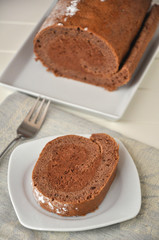 Schokoladen Biskuit Roulade