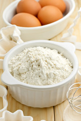 Flour and eggs