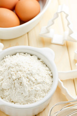 Flour and eggs