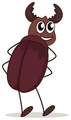 A smiling beetle