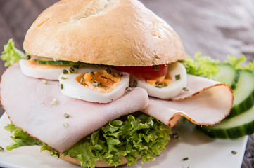 Small plate with Chicken Sandwich