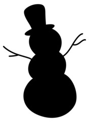 Snowman Silhouette