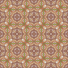 Seamless colorful retro pattern background