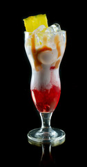 cocktail with juice and cream