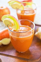 Carrot with Apple and Ginger juice