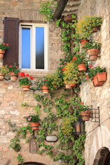Fototapeta na wymiar Medieval corner w Asyż, Włochy