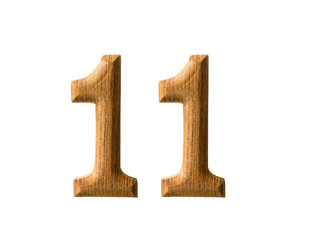 Wooden numeric