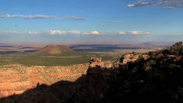 Grand Canyon shadow moving up timelapse