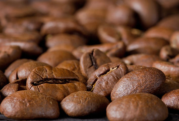 Light roasted coffee beans