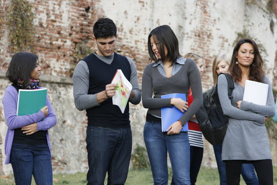group students outdoors
