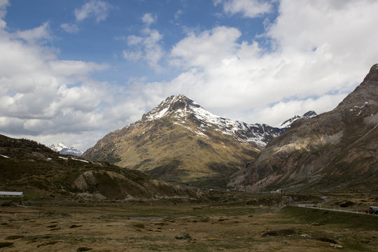 The Bernina Pass (el. 2328 m.) Swiss Alps