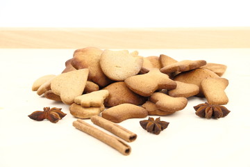 Gingerbread on a pastry board