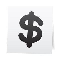 Hand draw cartoon on paper note.