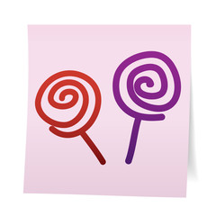 Hand draw cartoon on paper note.