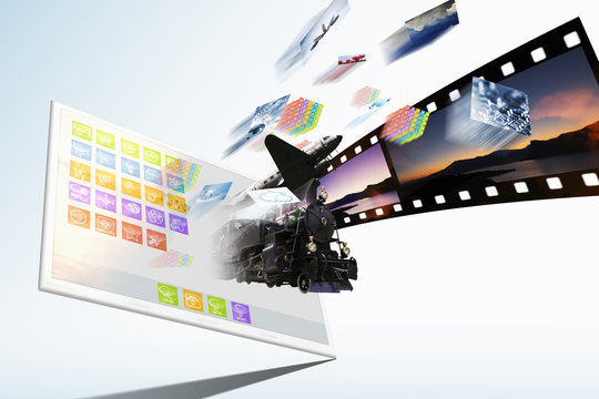 Mobile multimedia illustration
