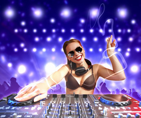 dj and mixer