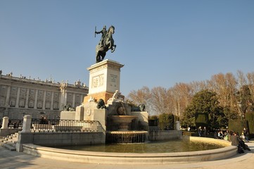 Fototapeta premium Palacio real de Madrid