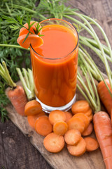 Fresh made Carrot Juice