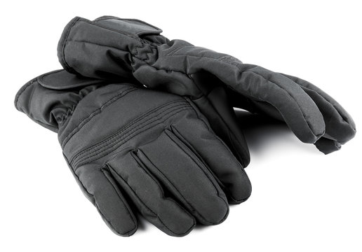 Ski black gloves
