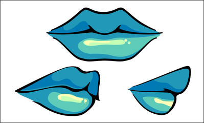 Hot Sensual Mouth, vector