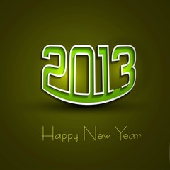 new year 2013 background illustration