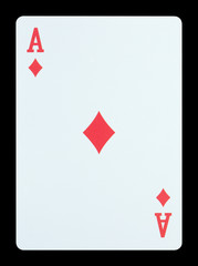 Fototapeta premium Playing cards - Ace of diamonds