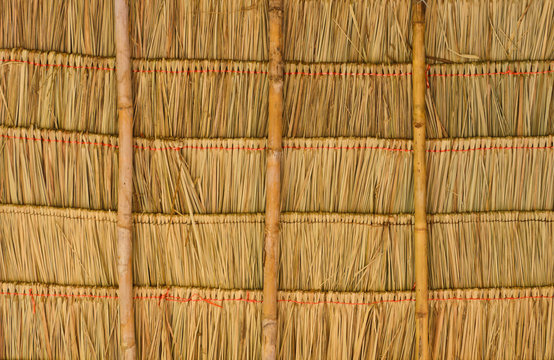 Tropical thatched roof in Thailand