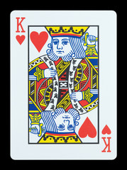 Playing cards - King of hearts