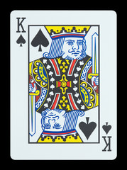 Playing cards - King of spades