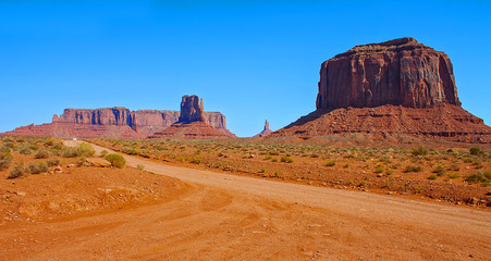 Dirt road in Monument Valley