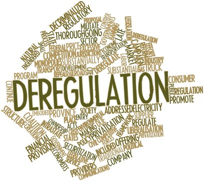 Word Cloud For Deregulation