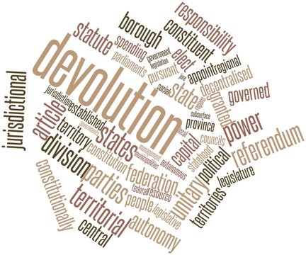 Word cloud for Devolution