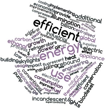 Word cloud for Efficient energy use