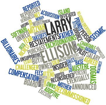 Word cloud for Larry Ellison