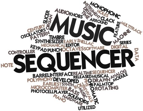 Word cloud for Music sequencer