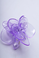 Plastic decorative flower