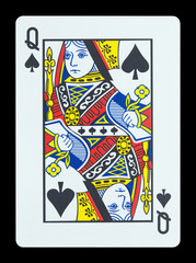 Playing cards - Queen of spades