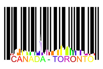 canada toronto barcode,  vector